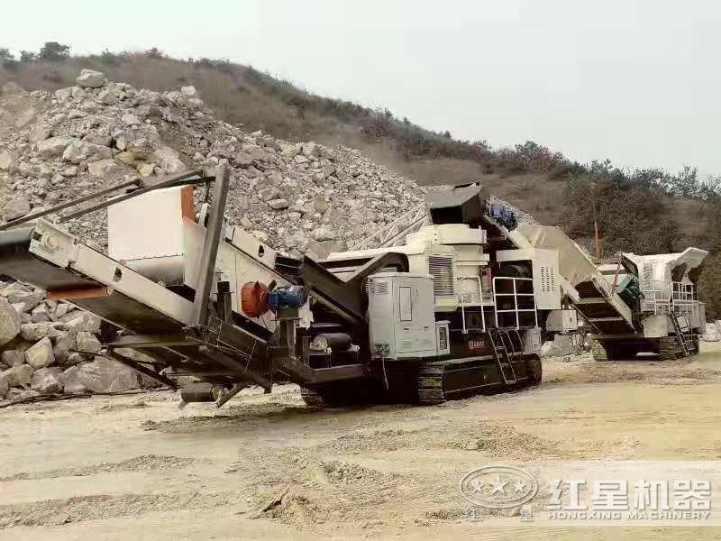 移動履帶式建筑垃圾處理生產線