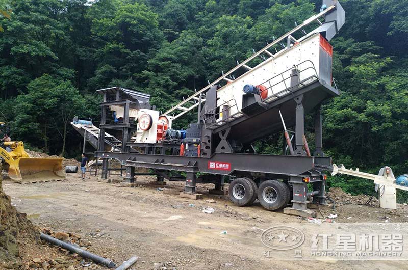 四合一配置移動砂石料生產線